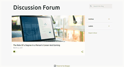Desktop Screenshot of discussionforum.net